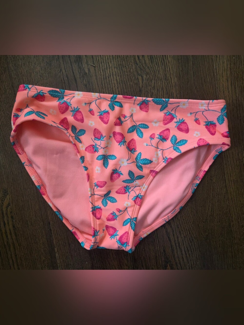 New Cat & Jack Girls XL/14 Strawberry Swim Bottoms